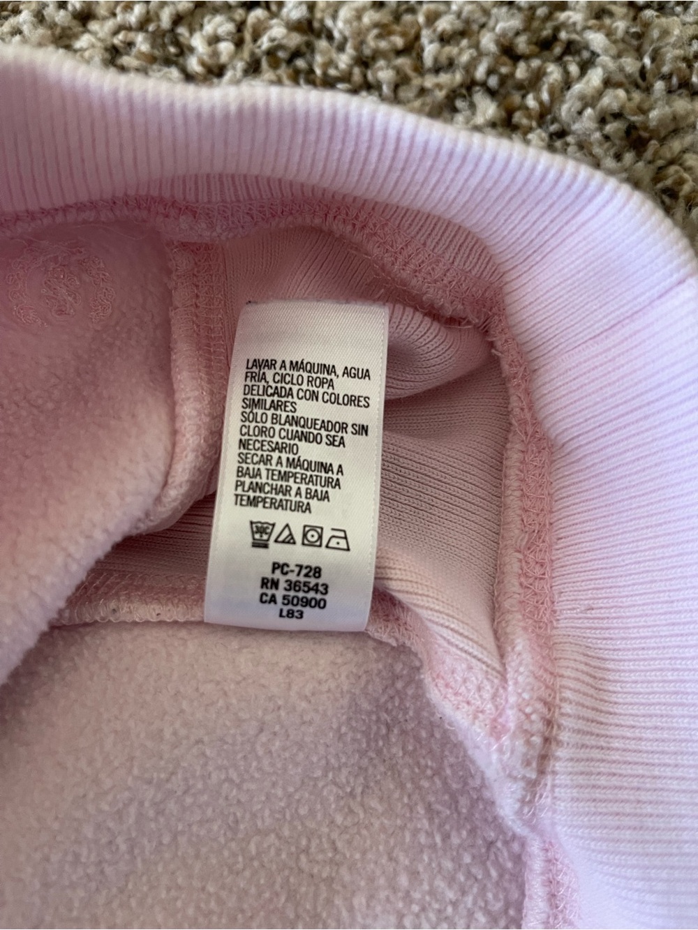 IZOD Golf Classix Pink V Neck Sweatshirt Small S Women's Raglan Pullover‎ Solid - Picture 11 of 12